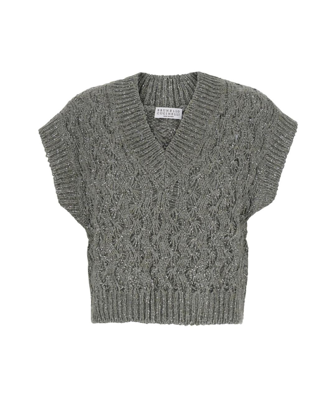 BRUNELLO CUCINELLI Серый джемпер / свитер, фото 1