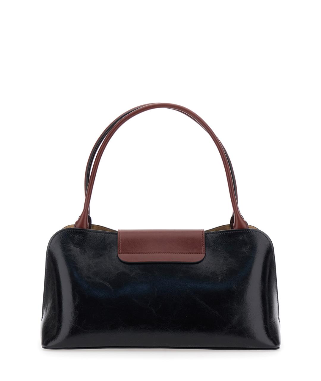 VERSACE Черная кожаная сумка через плечо, фото 2