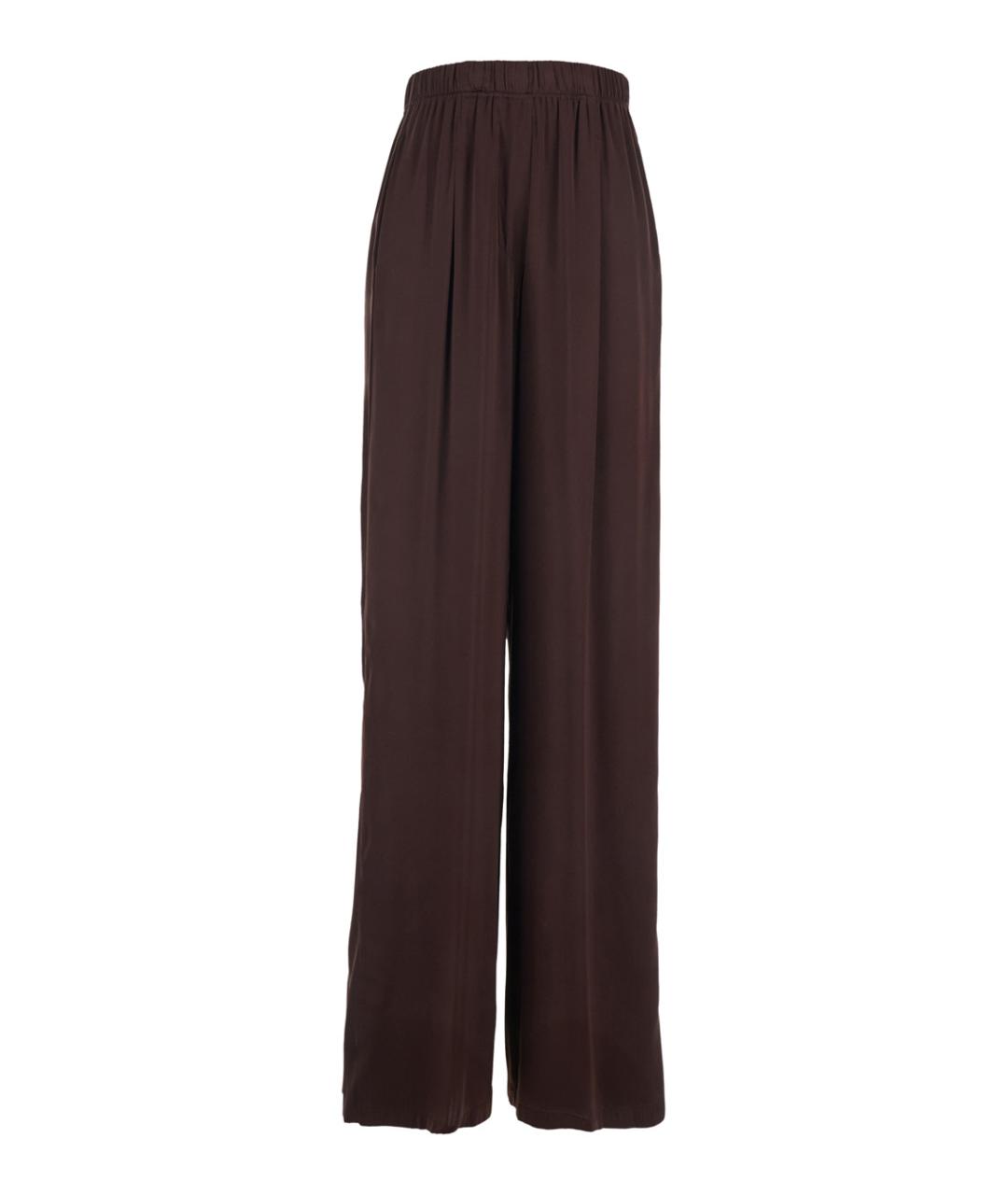 JUCCA Коричневые прямые брюки, фото 1