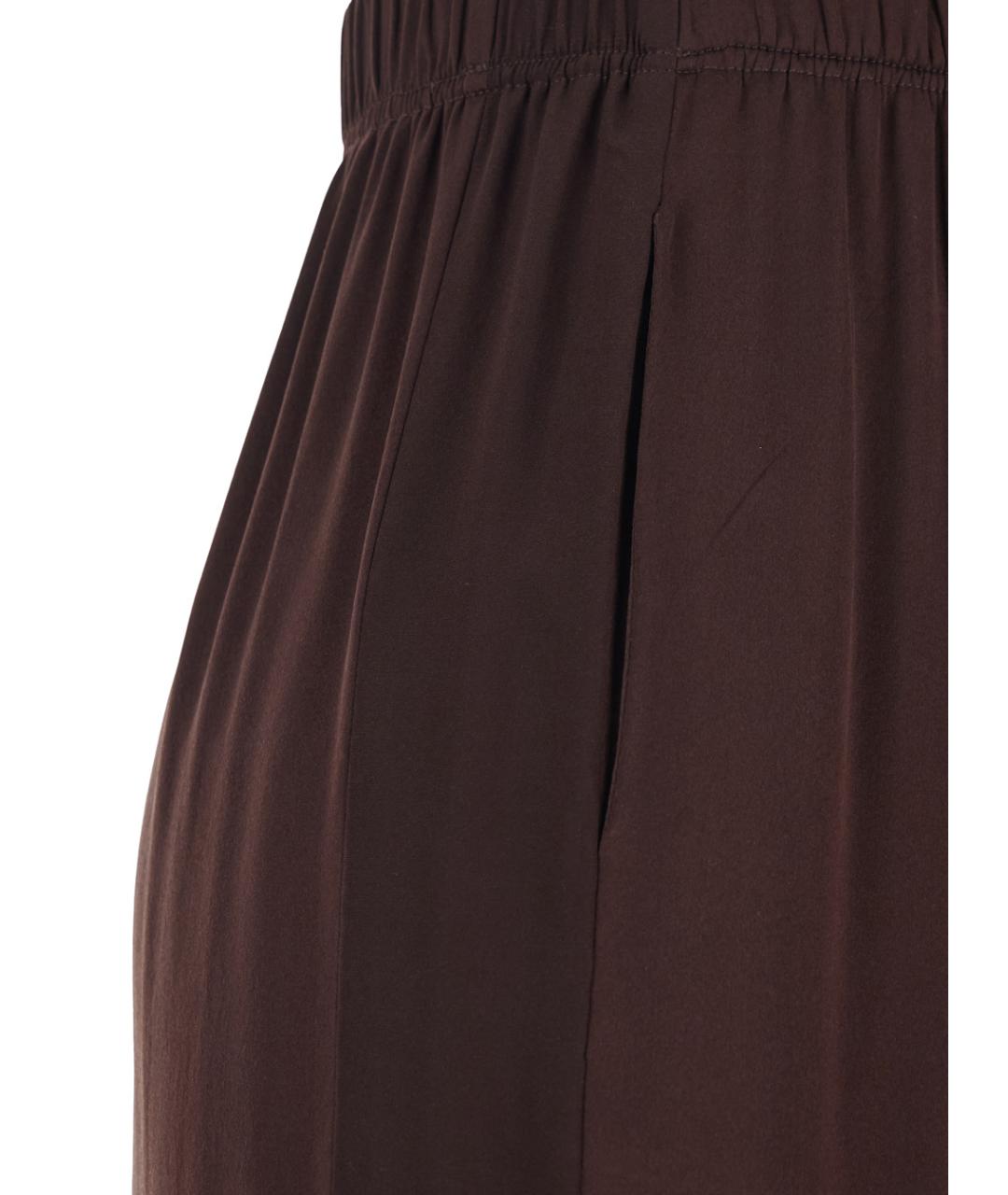 JUCCA Коричневые прямые брюки, фото 3