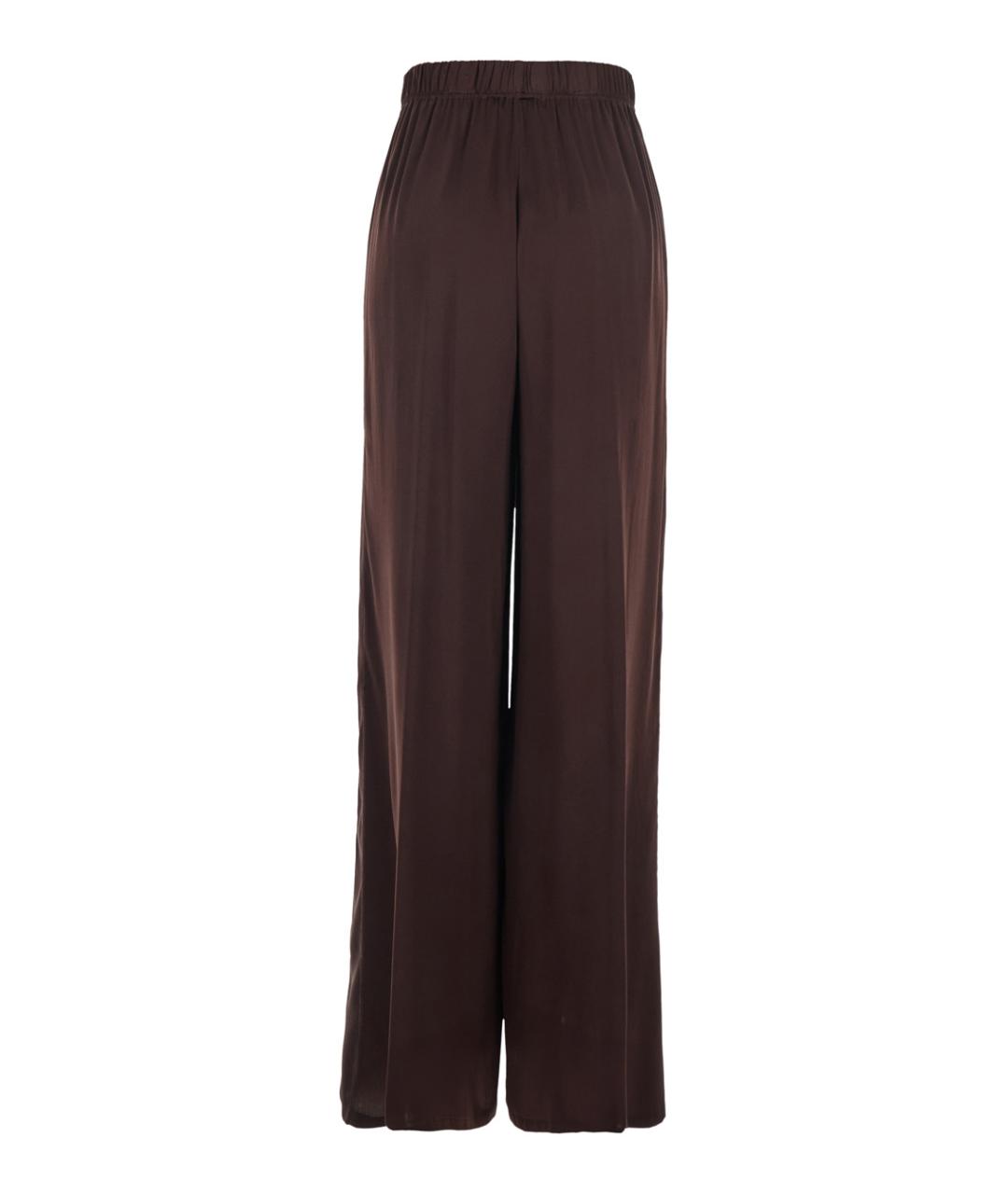 JUCCA Коричневые прямые брюки, фото 2
