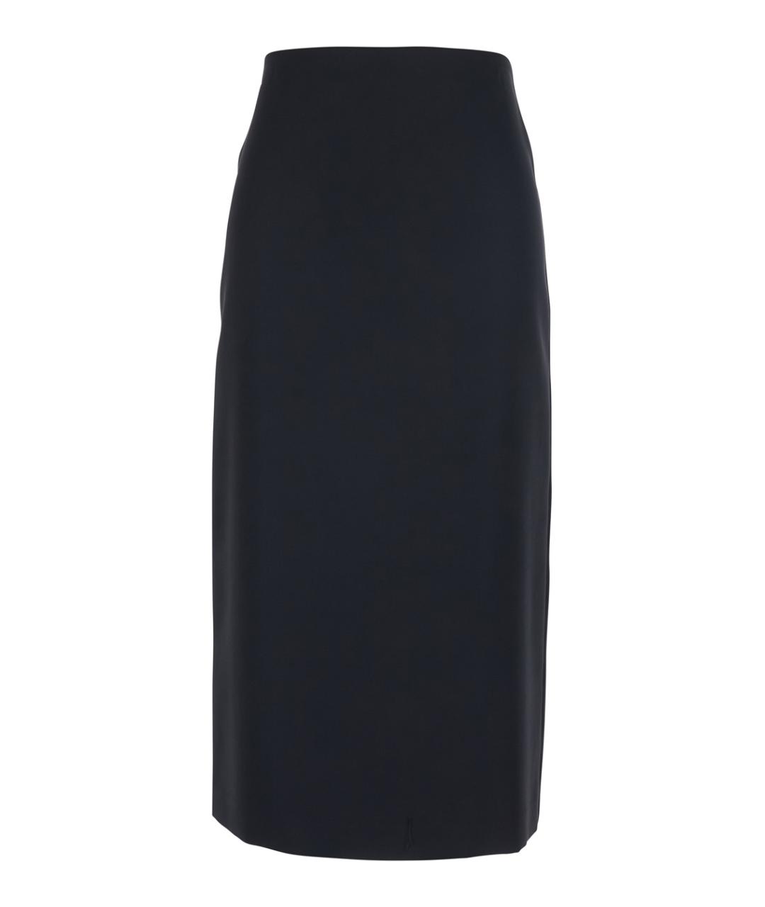 TWIN-SET Черная полиэстеровая юбка миди, фото 1