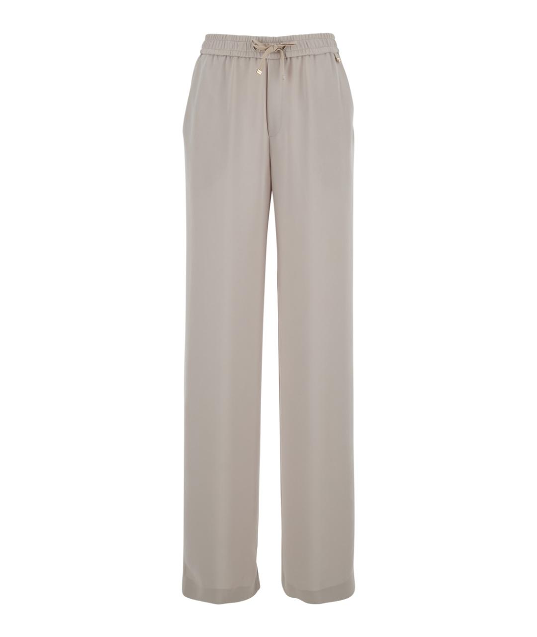 HERNO Бежевые полиэстеровые прямые брюки, фото 1