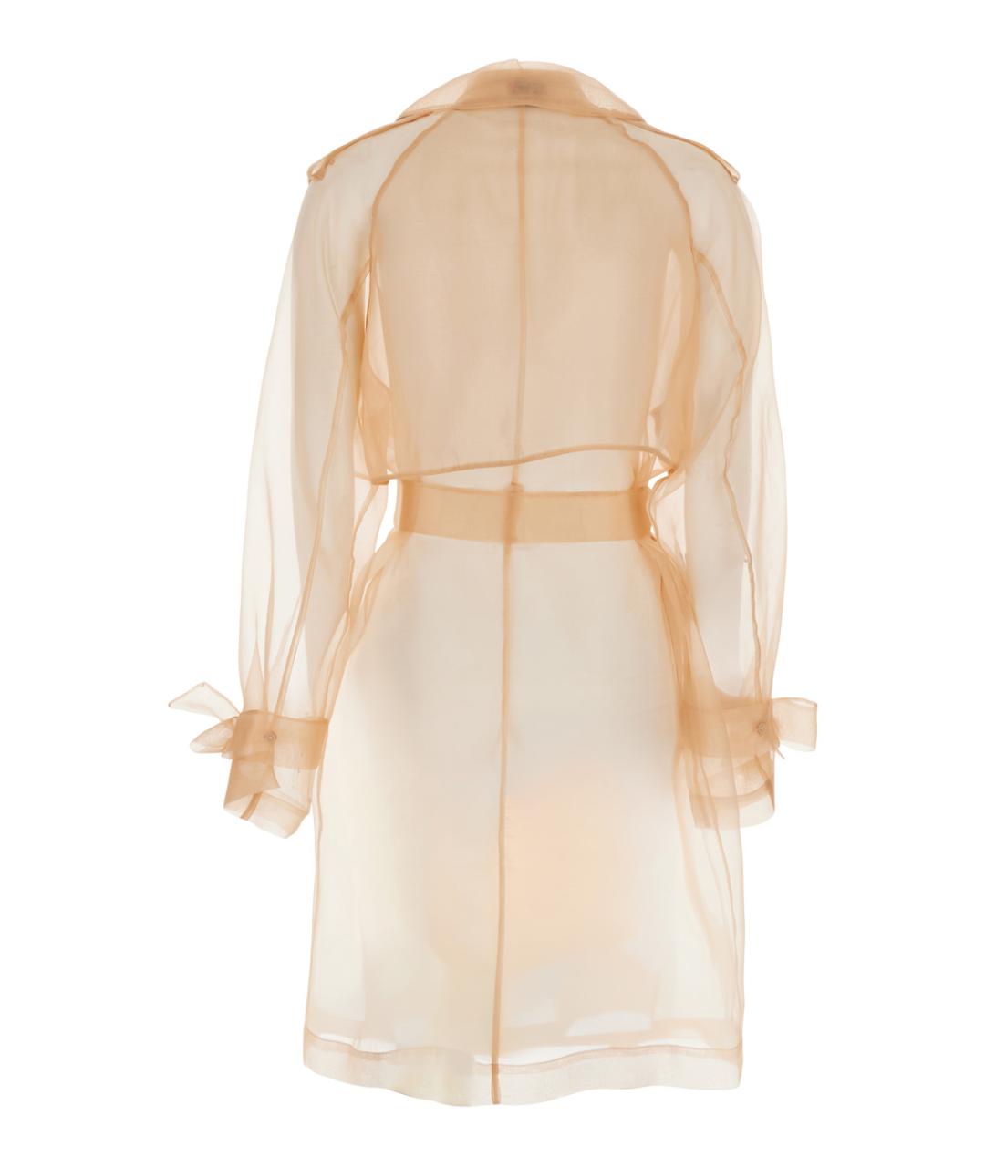 PINKO Розовый шелковый тренч/плащ, фото 2