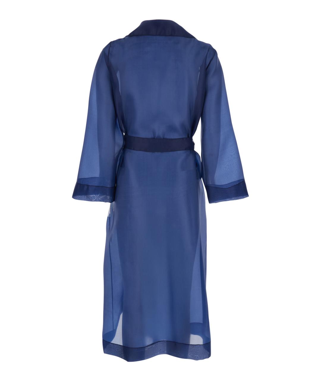 PLAIN Синий полиэстеровый тренч/плащ, фото 2