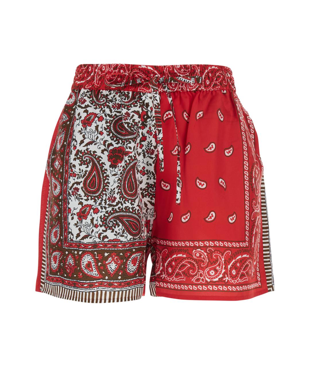 P.A.R.O.S.H. Красные шелковые шорты, фото 1