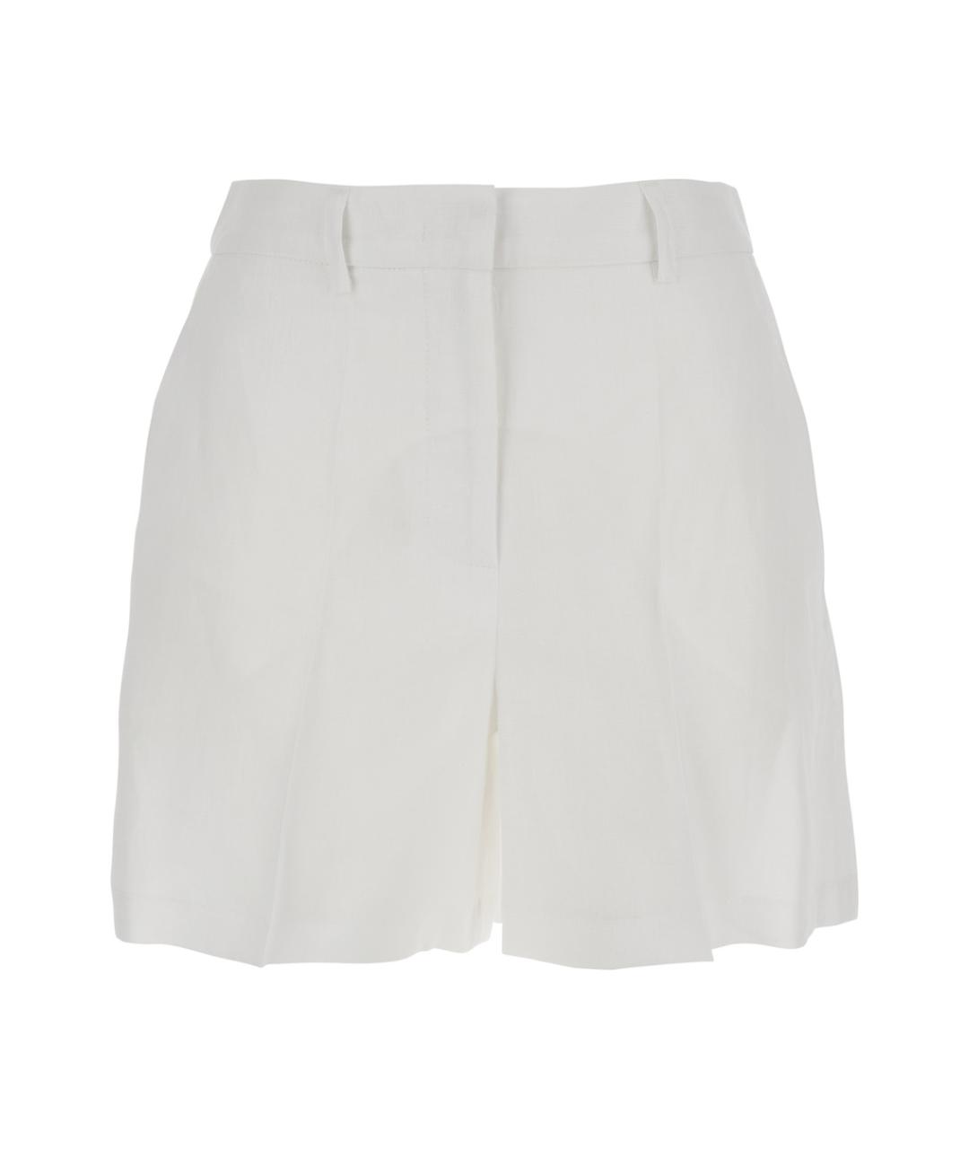 PLAIN Белые льняные шорты, фото 1