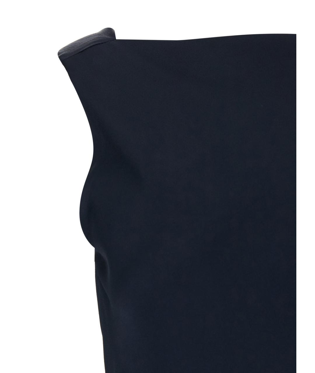 ANTONELLI Синее ацетатное коктейльное платье, фото 3