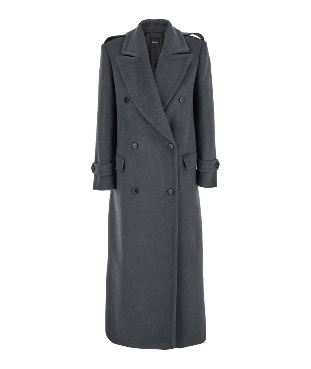 PLAIN Серое шерстяное пальто, фото 1