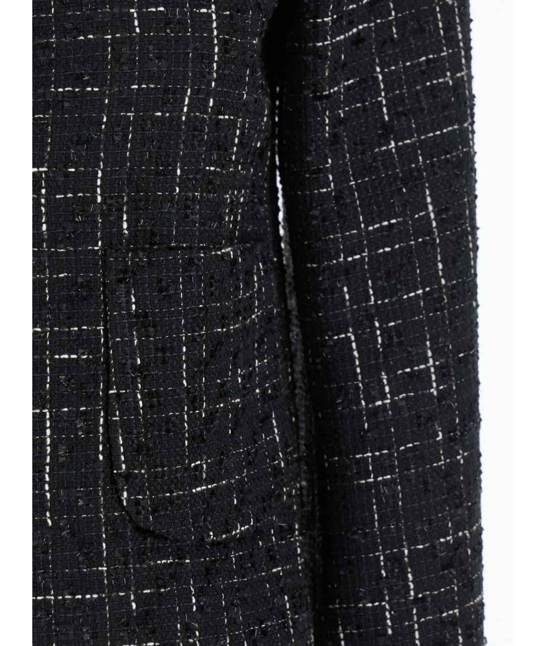 PLAIN Черный полиэстеровый жакет/пиджак, фото 3