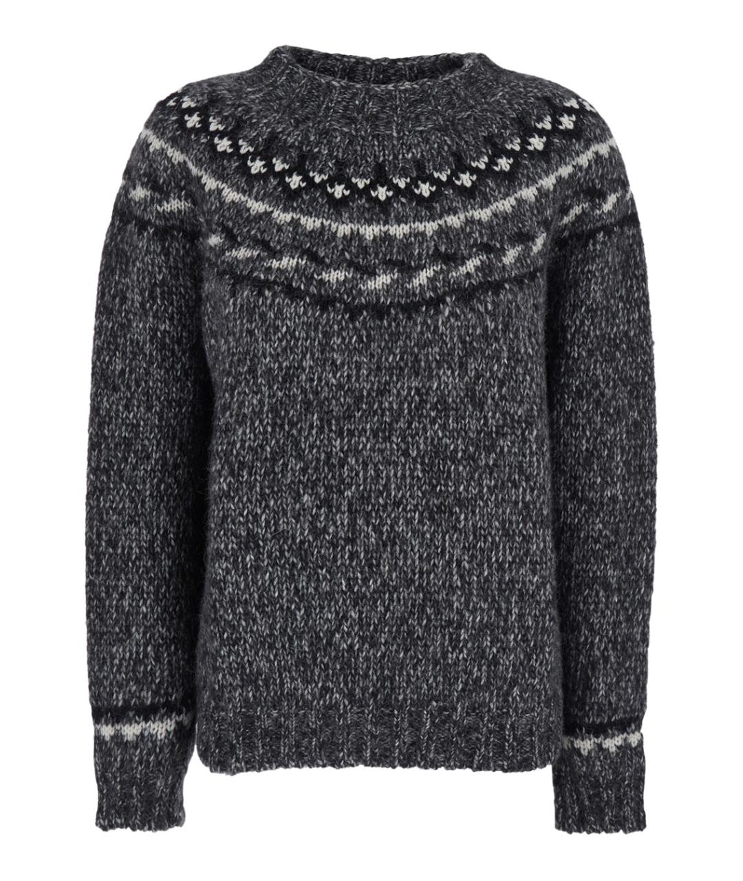 P.A.R.O.S.H. Серый шерстяной джемпер / свитер, фото 1