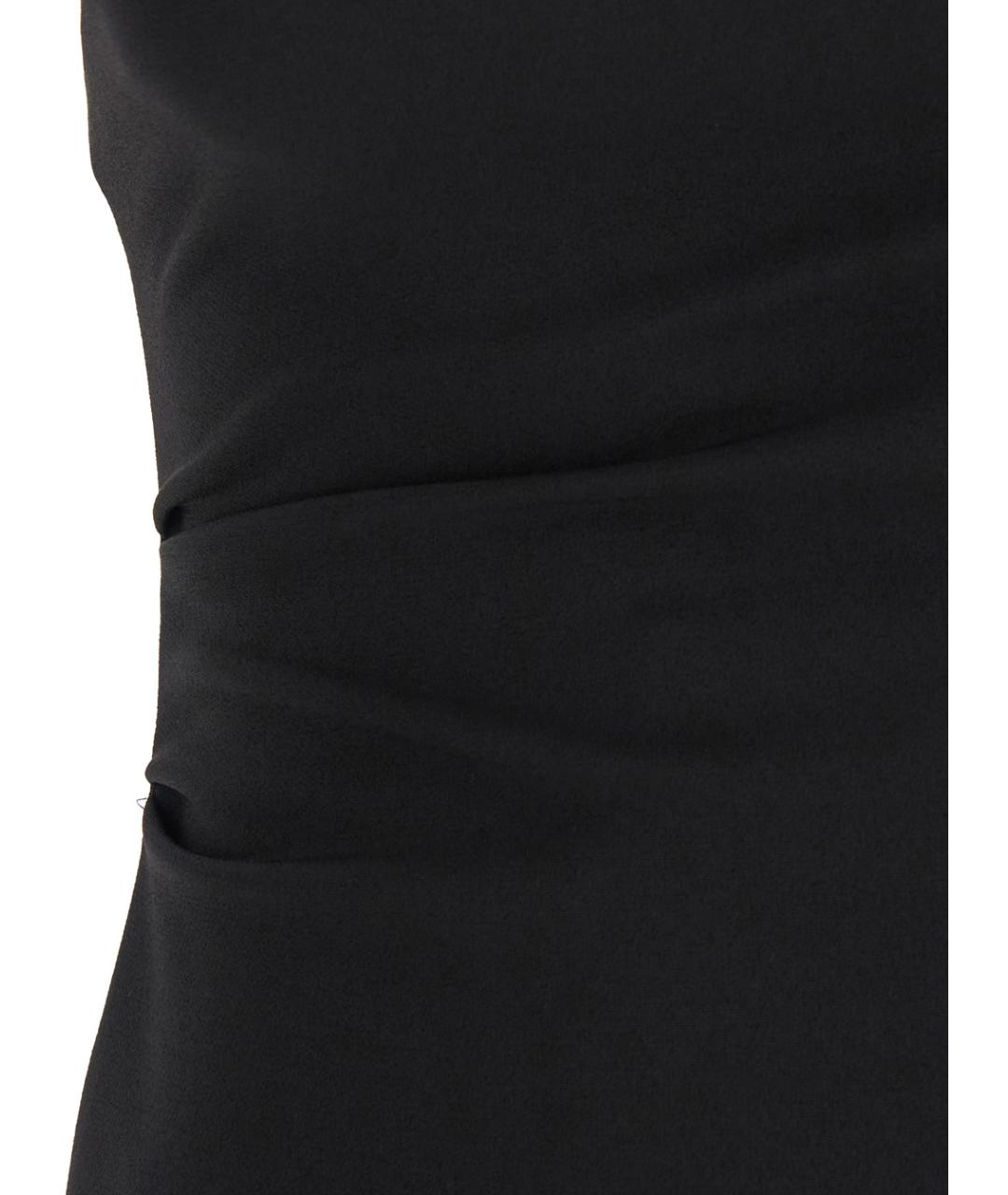 PLAIN Черное полиэстеровое вечернее платье, фото 3