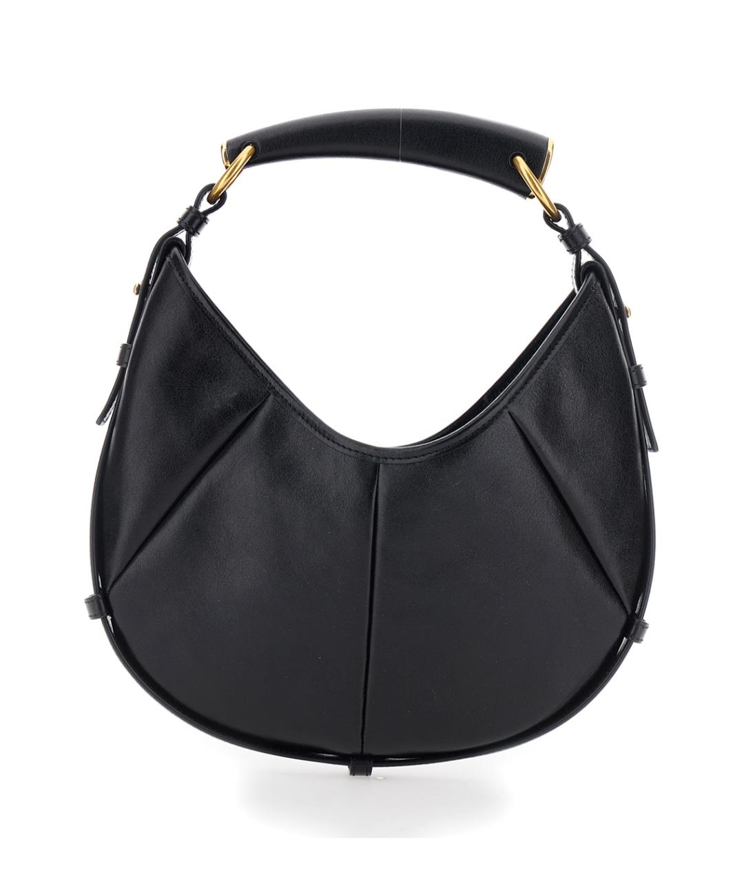 SAINT LAURENT Черная кожаная сумка через плечо, фото 2