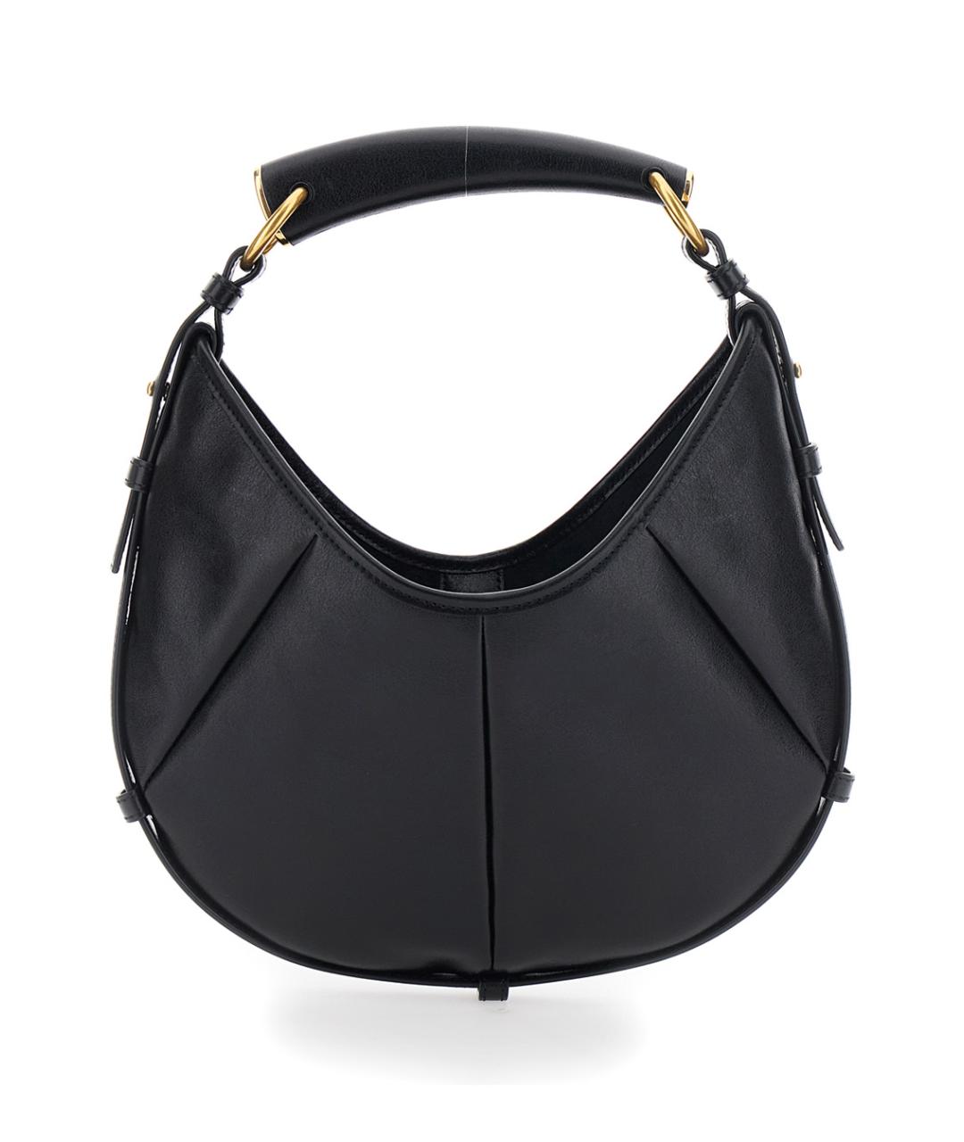 SAINT LAURENT Черная кожаная сумка через плечо, фото 1