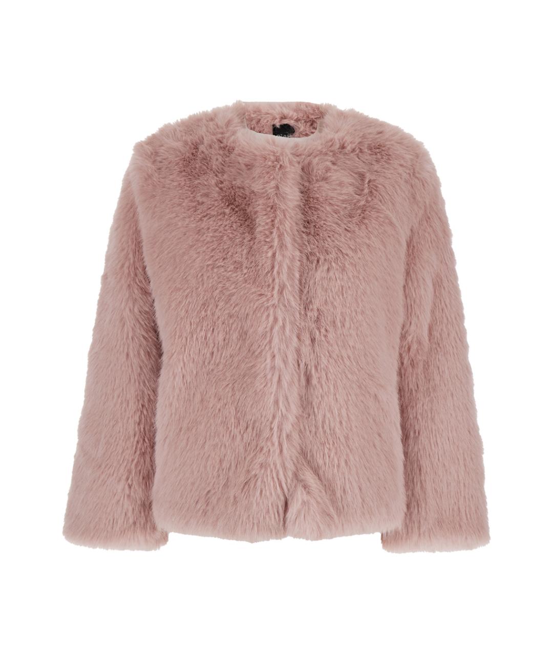 PLAIN Розовая меховая шуба, фото 1