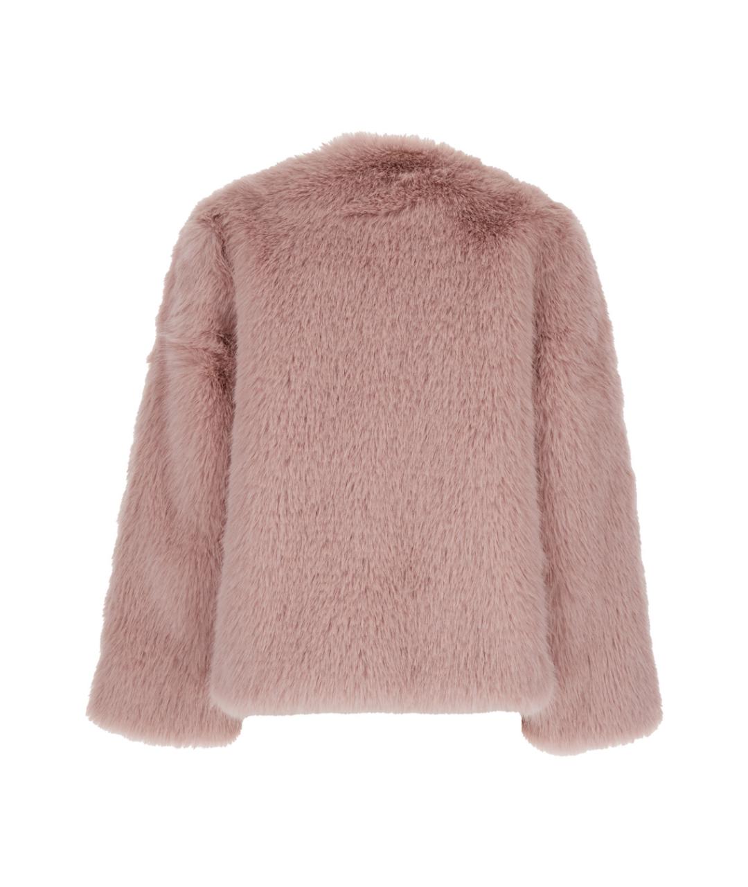 PLAIN Розовая меховая шуба, фото 2