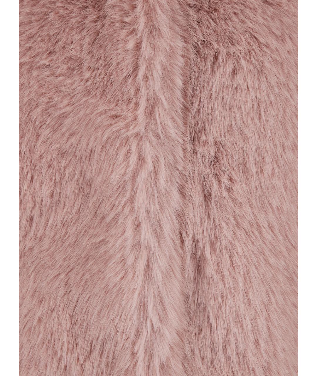 PLAIN Розовая меховая шуба, фото 3