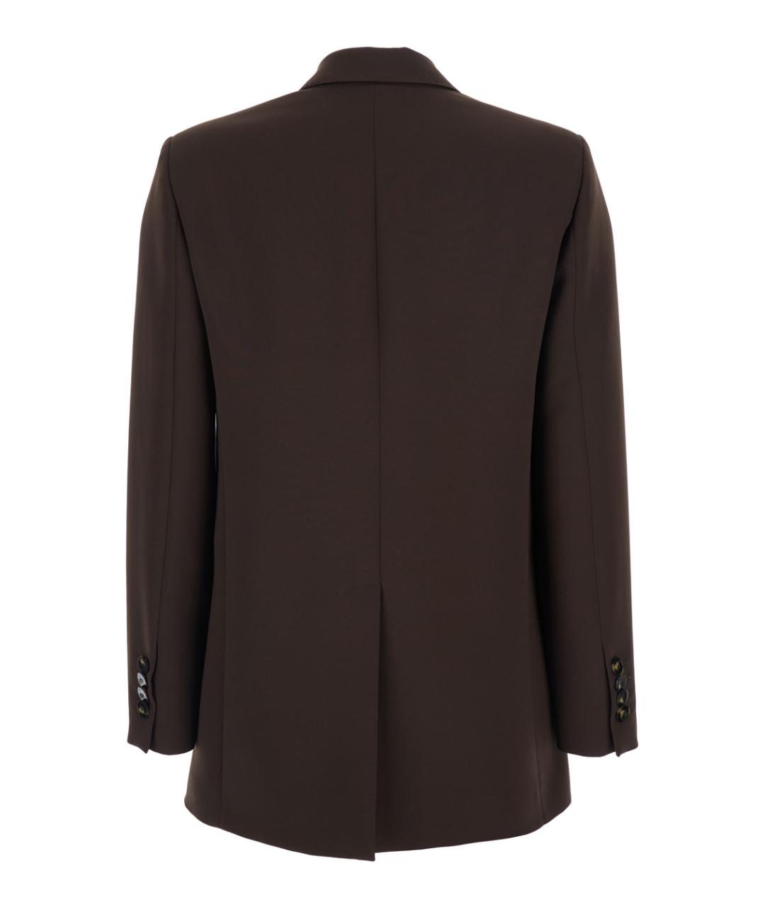 PLAIN Коричневый шерстяной жакет/пиджак, фото 4