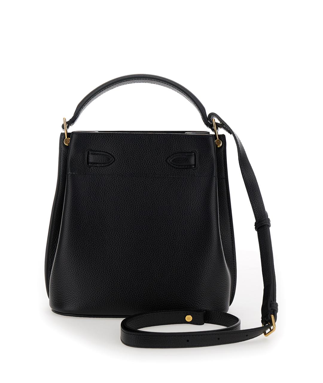 MULBERRY Черная кожаная сумка тоут, фото 2