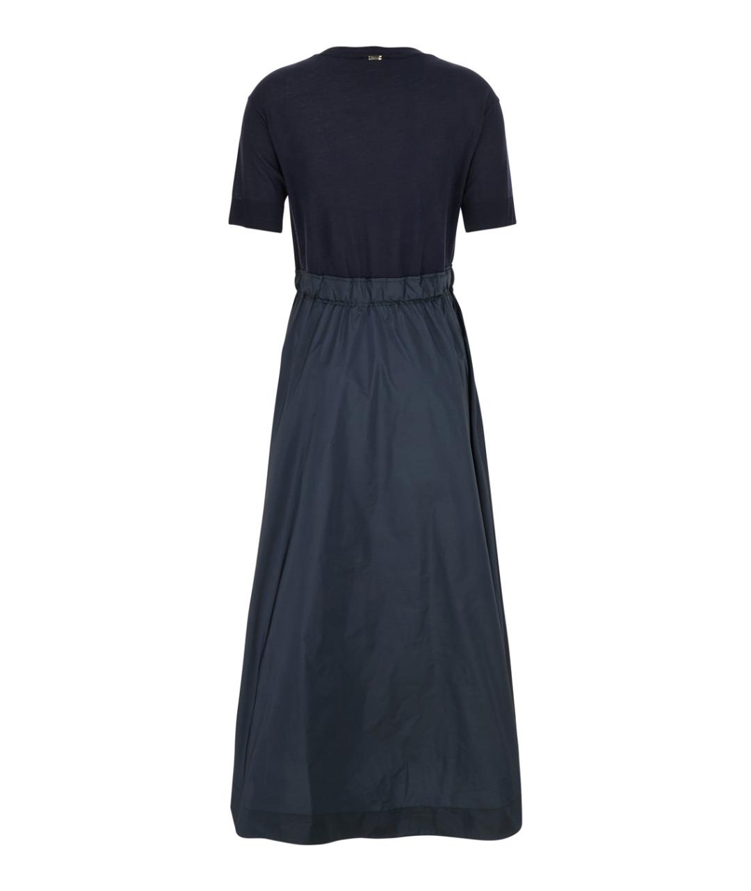 HERNO Синее полиэстеровое повседневное платье, фото 2