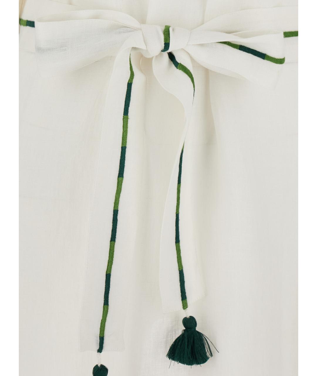 BENARAS BY CITRUS Белая льняная туника, фото 3