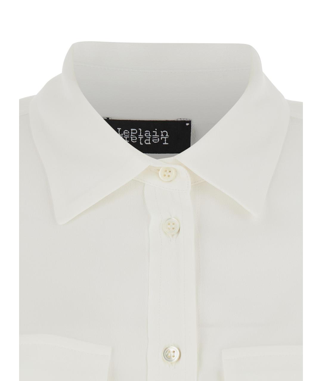 PLAIN Белая ацетатная рубашка, фото 3
