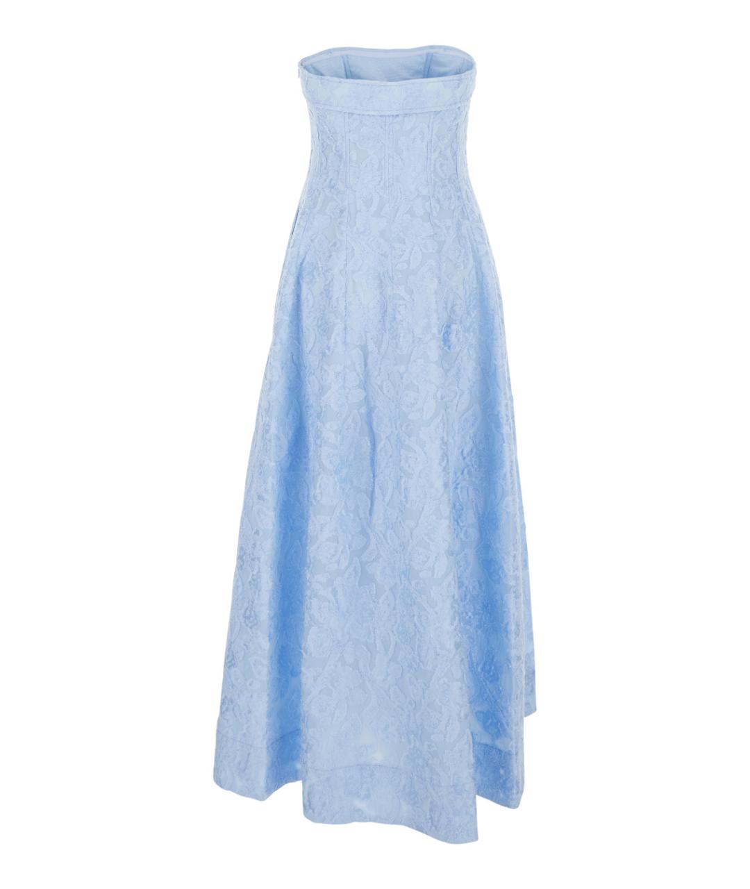 SIMKHAI Голубое полиамидовое вечернее платье, фото 2