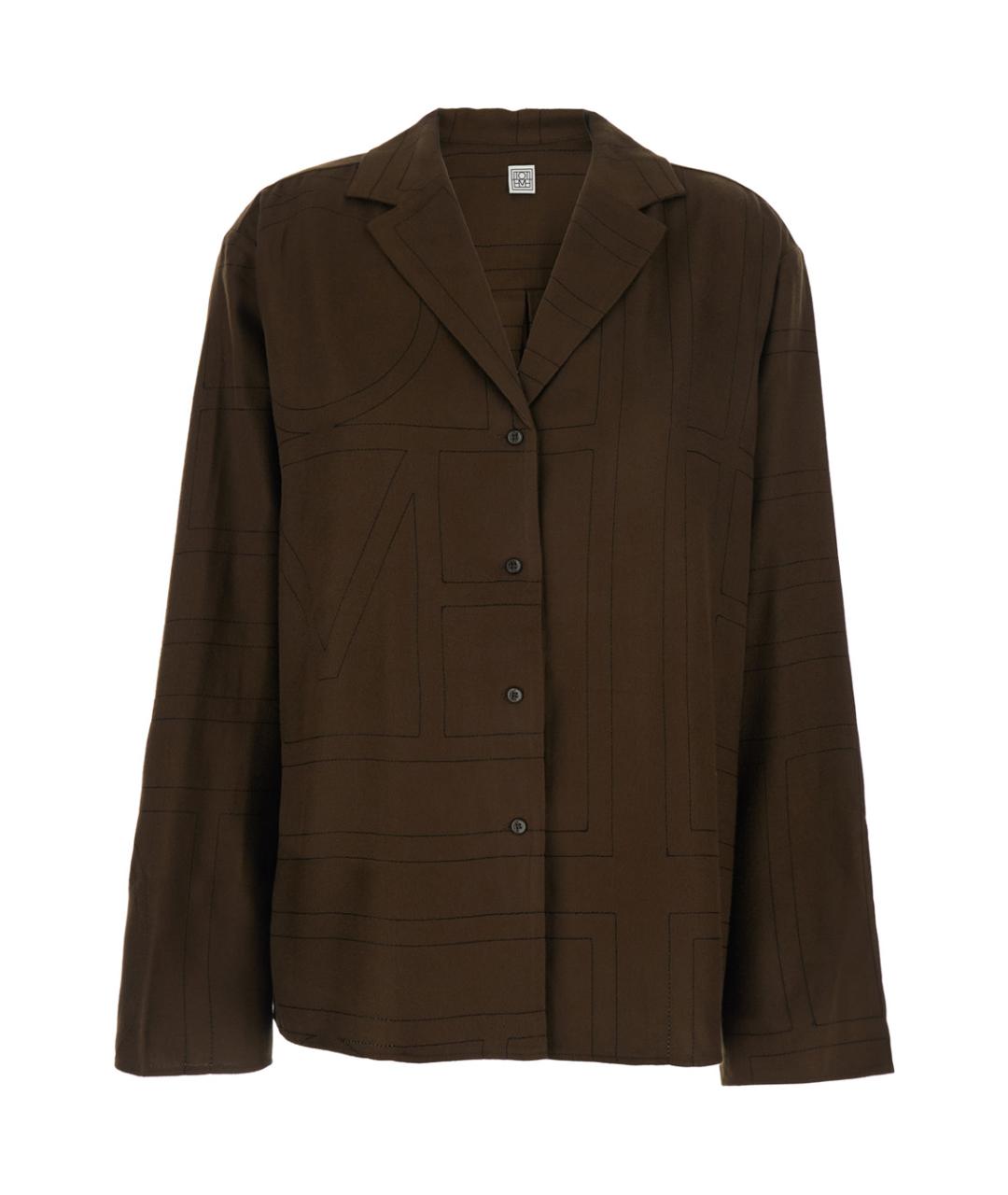 TOTEME Коричневая рубашка, фото 1