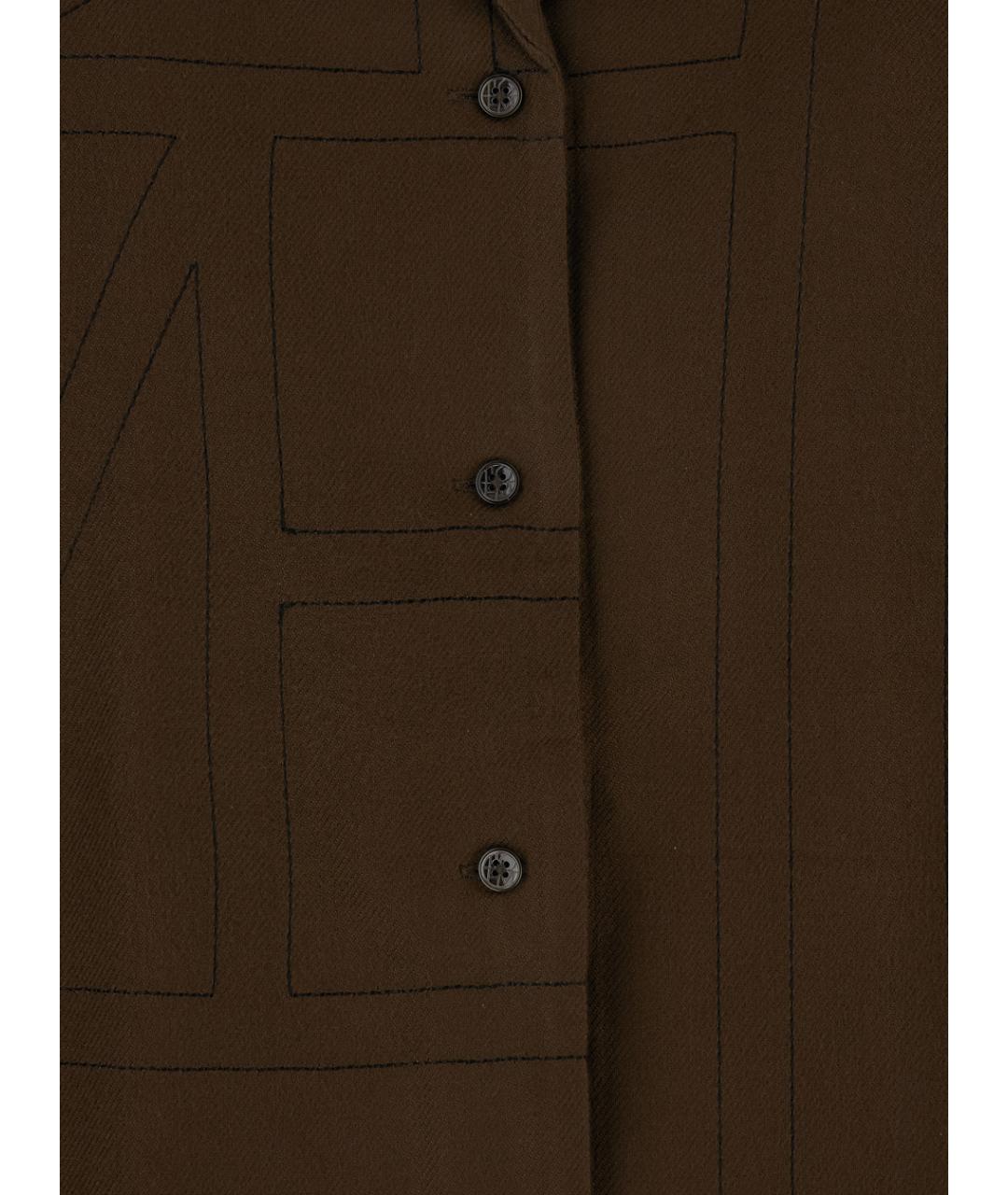 TOTEME Коричневая рубашка, фото 3