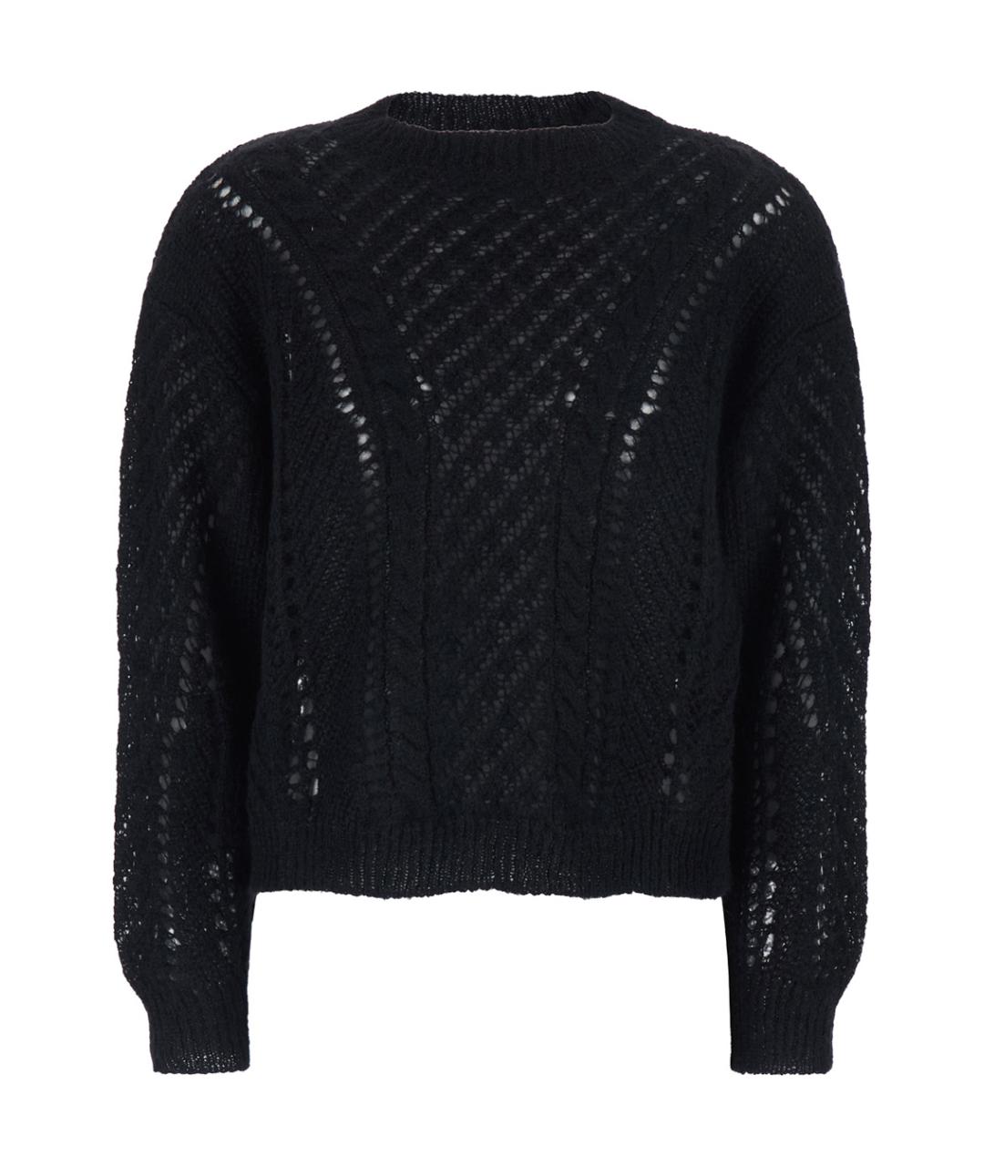 TWIN-SET Черный шерстяной джемпер / свитер, фото 1