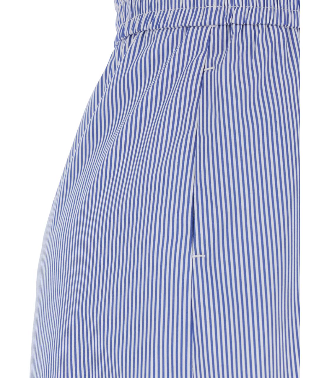 PLAIN Голубые хлопковые шорты, фото 3