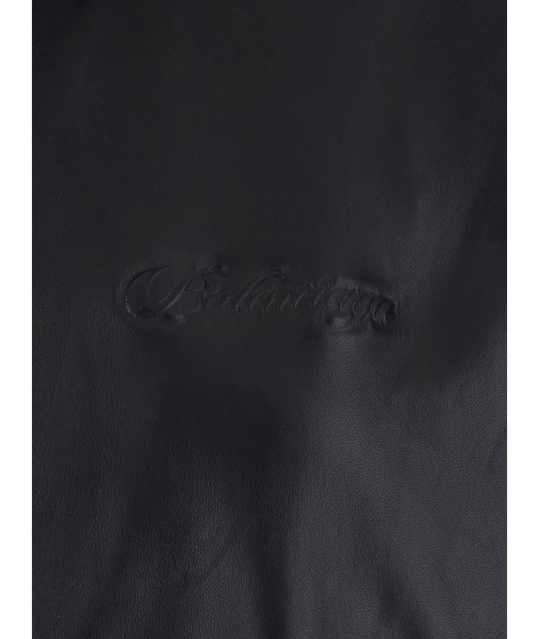 BALENCIAGA Черная кожаная куртка, фото 3