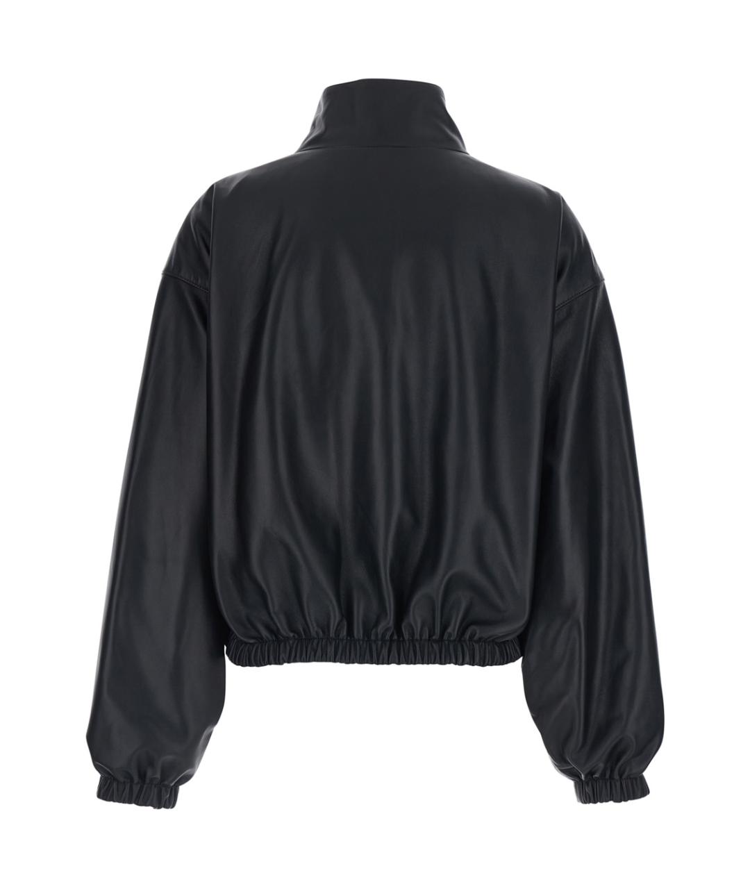 BALENCIAGA Черная кожаная куртка, фото 2