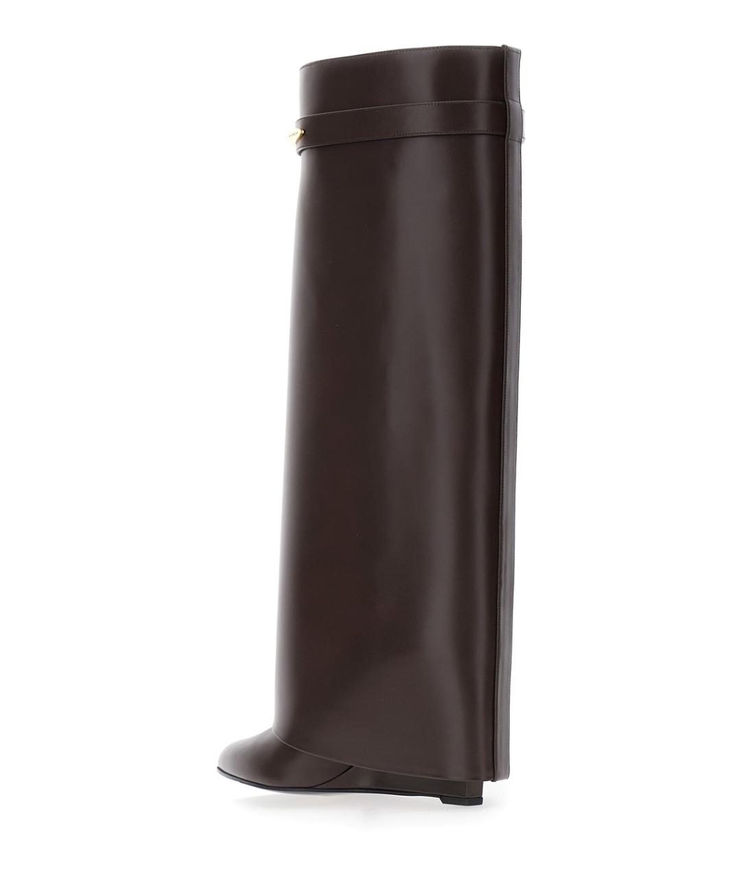 GIVENCHY Коричневые кожаные сапоги, фото 3