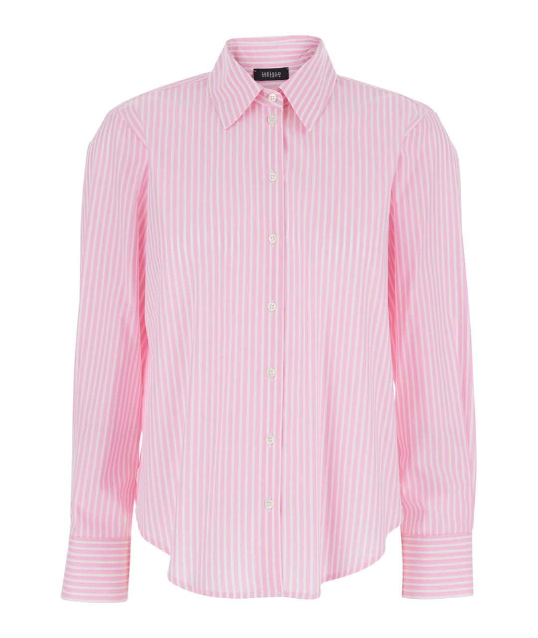 PLAIN Розовая хлопковая рубашка, фото 1