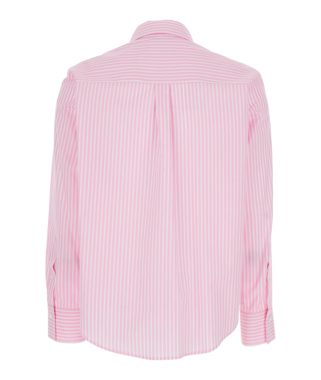 PLAIN Розовая хлопковая рубашка, фото 2