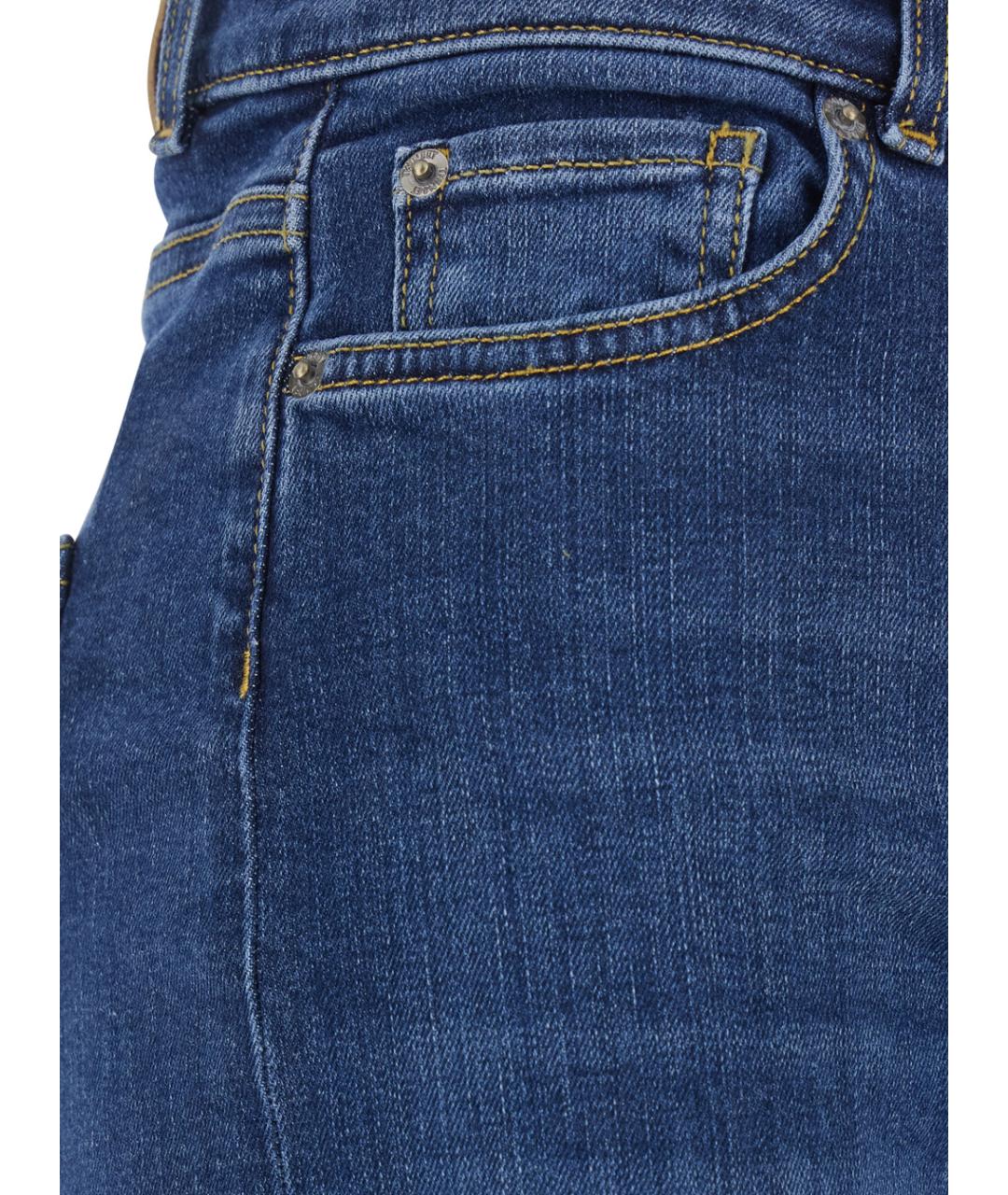 TWIN-SET Синие хлопковые прямые джинсы, фото 3