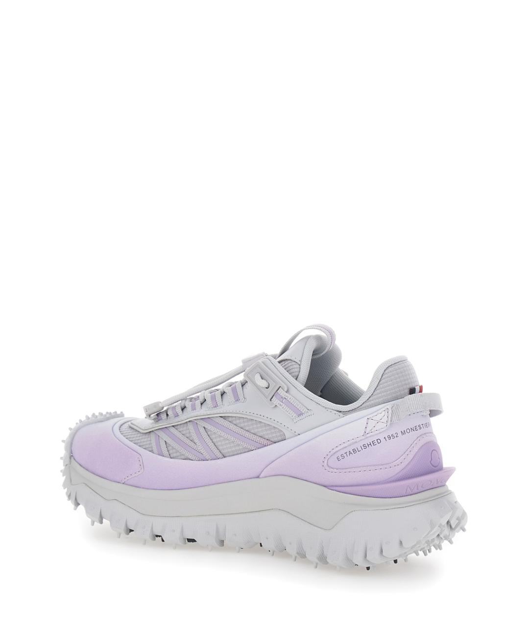 MONCLER Фиолетовые текстильные кроссовки, фото 3