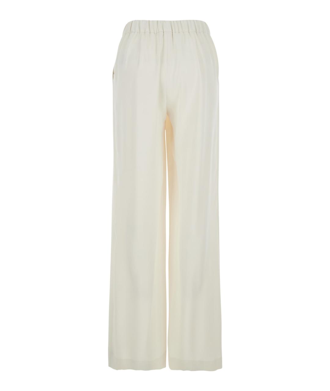 P.A.R.O.S.H. Белые полиэстеровые прямые брюки, фото 2