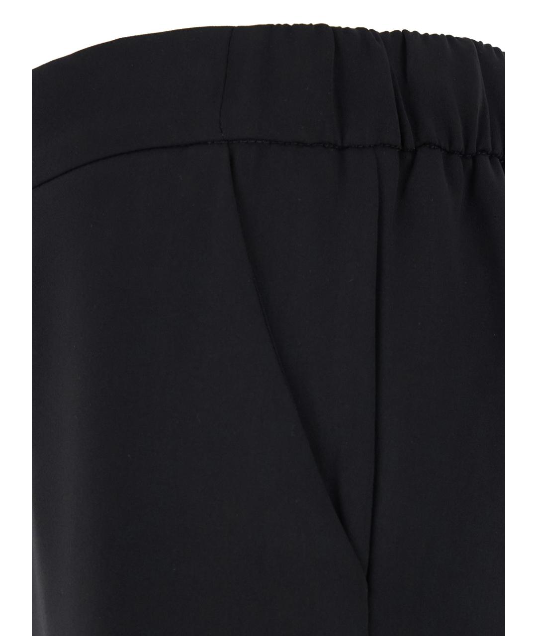 P.A.R.O.S.H. Черные полиэстеровые прямые брюки, фото 3