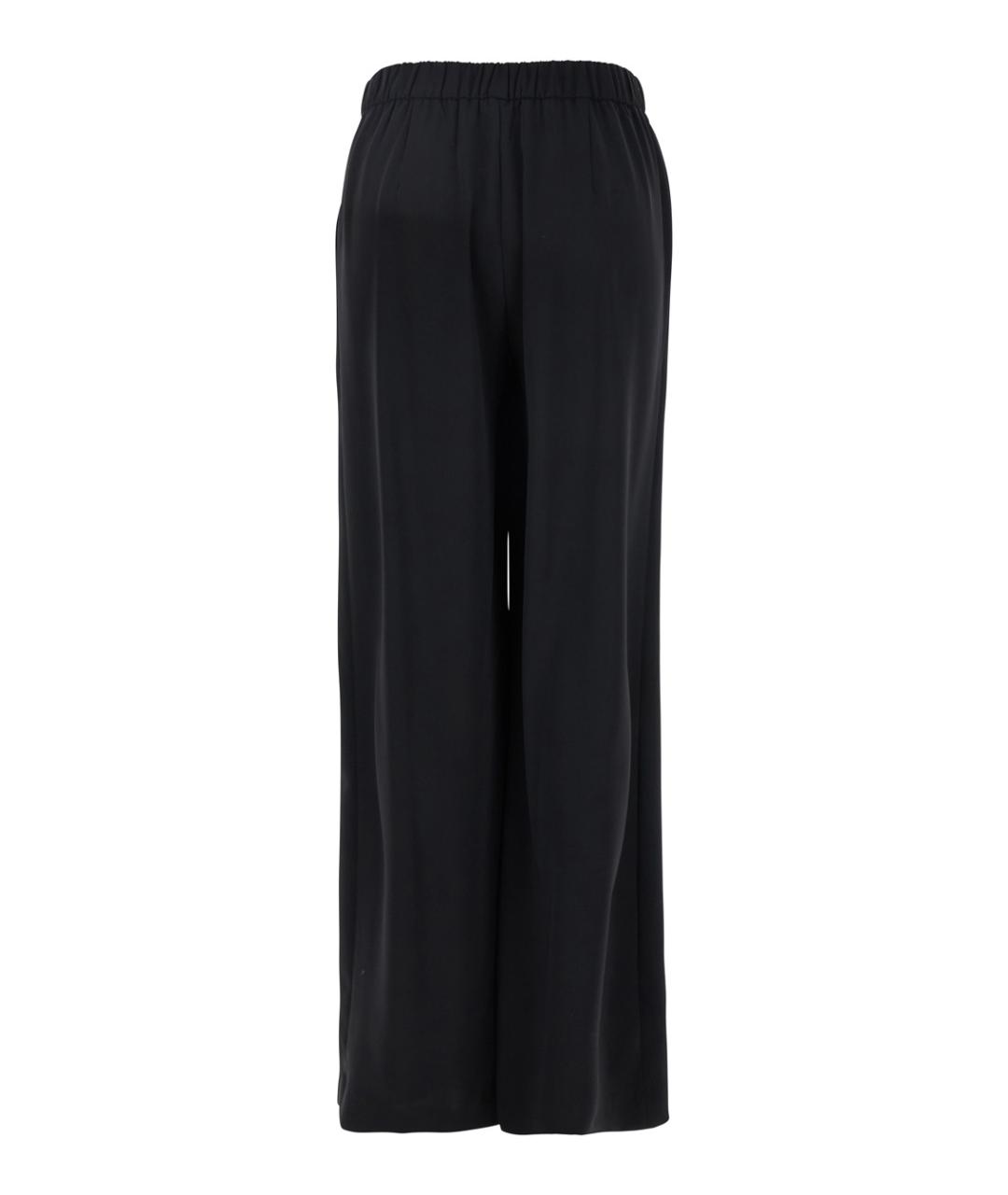 P.A.R.O.S.H. Черные полиэстеровые прямые брюки, фото 2