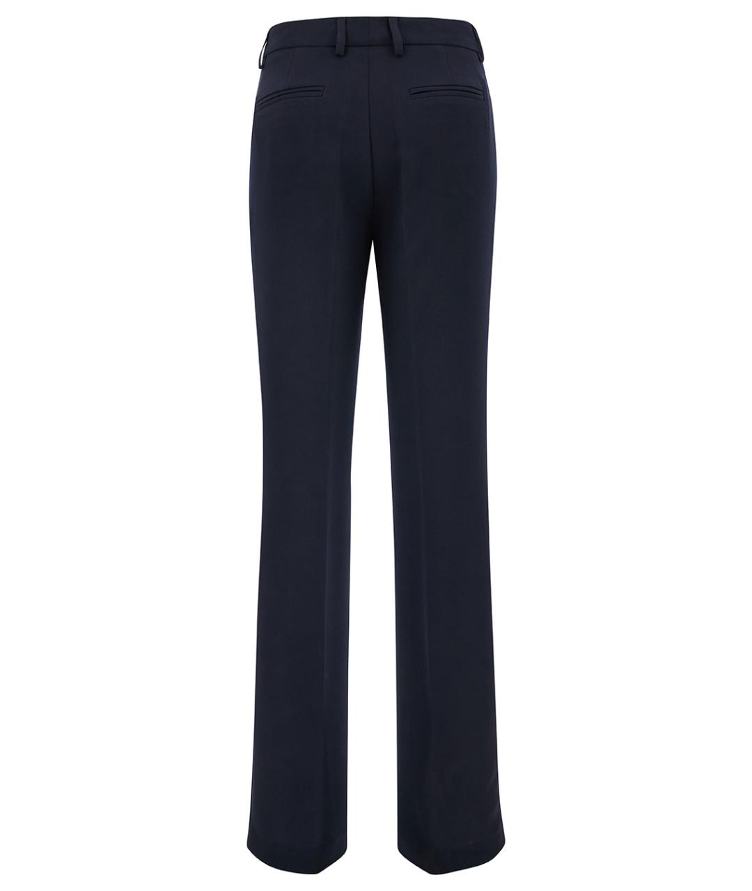 PLAIN Синие прямые брюки, фото 2