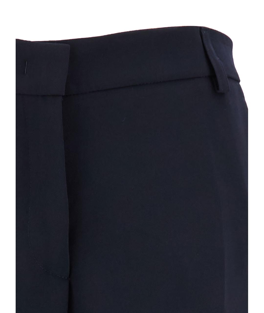 PLAIN Синие прямые брюки, фото 3