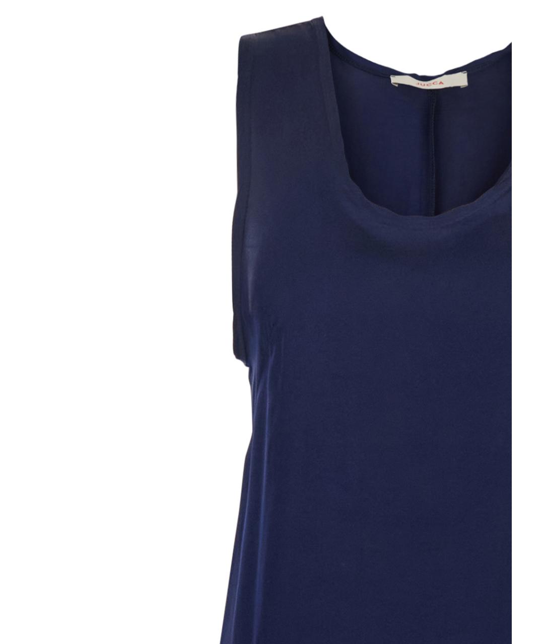 JUCCA Синее вискозное повседневное платье, фото 3