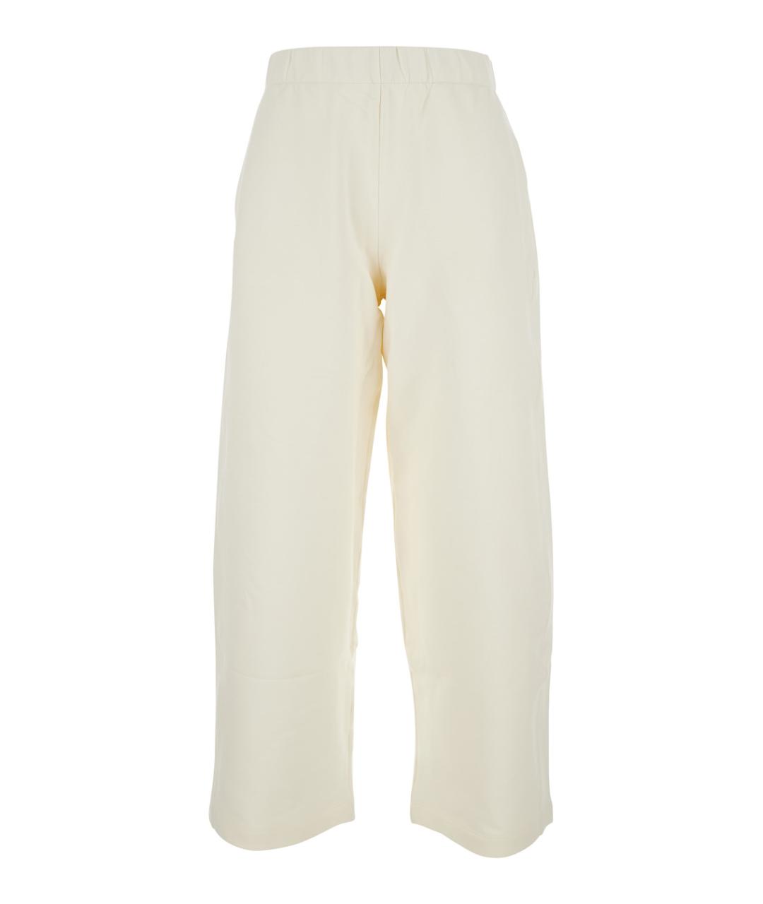 MAXMARA PURE Белые шелковые прямые брюки, фото 1