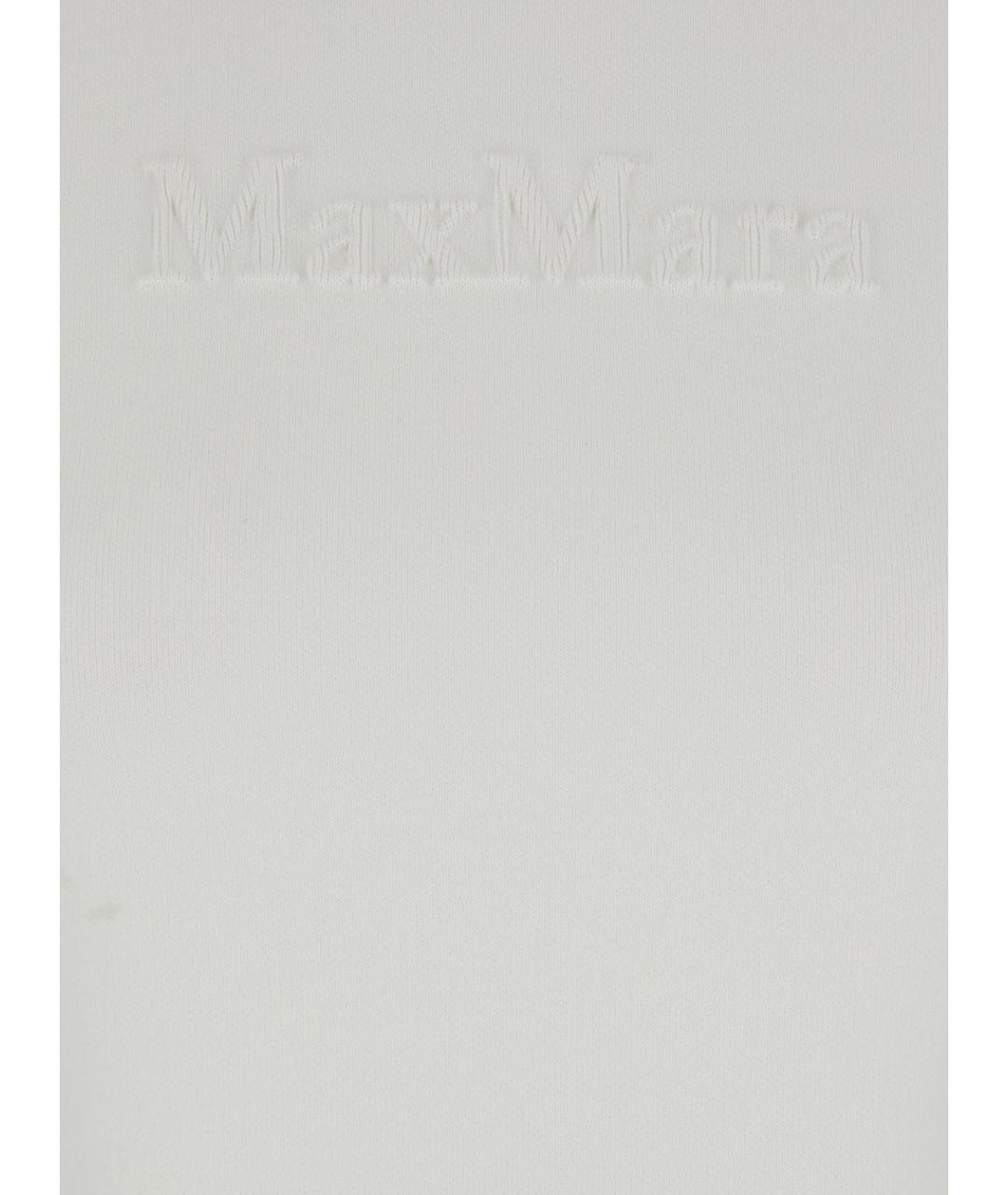 MAXMARA PURE Белая вискозная футболка, фото 3