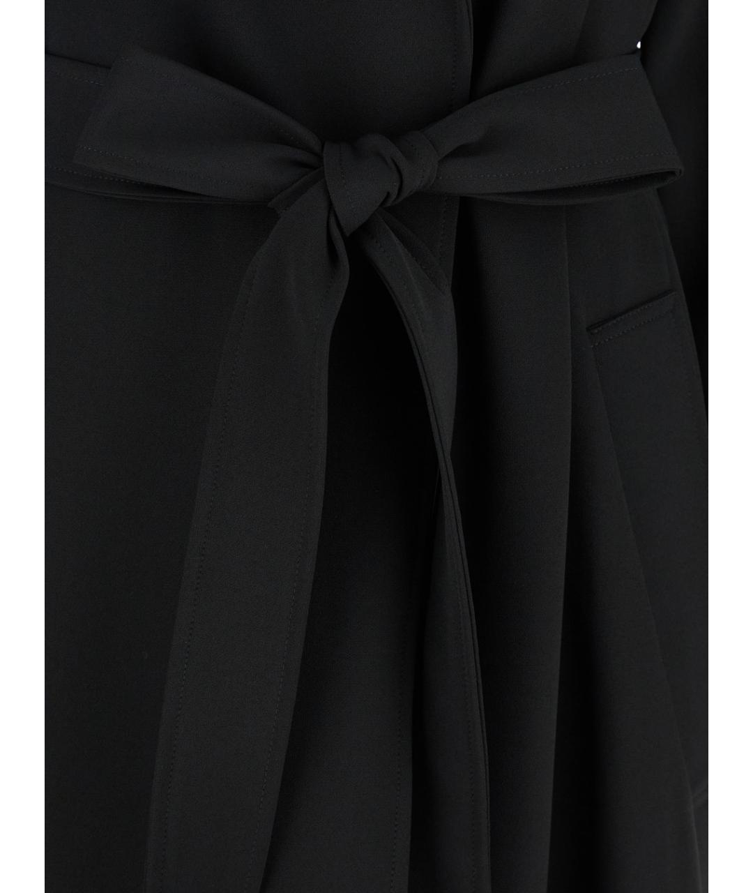 PLAIN Черный полиэстеровый тренч/плащ, фото 3