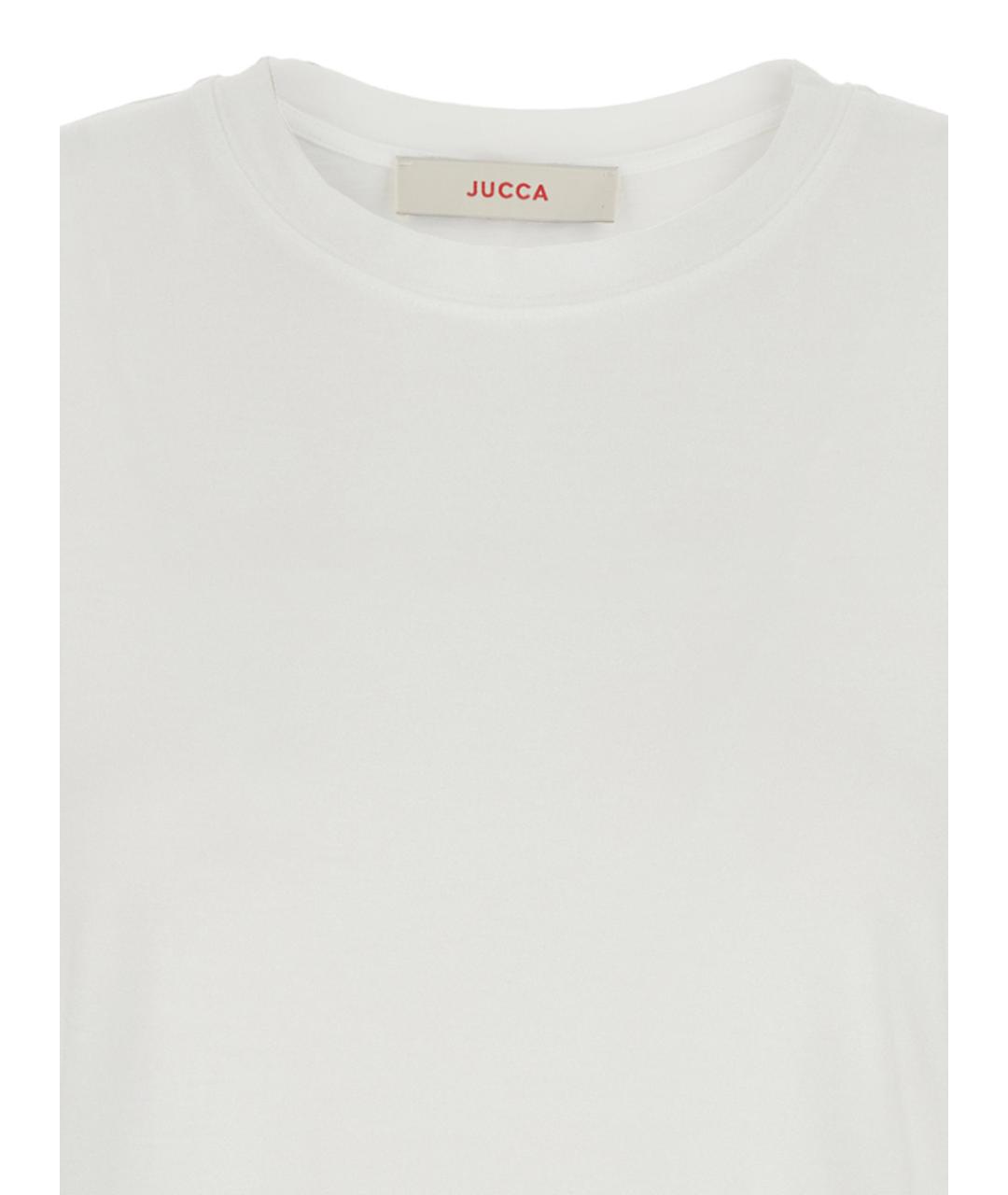 JUCCA Белое хлопковое повседневное платье, фото 3