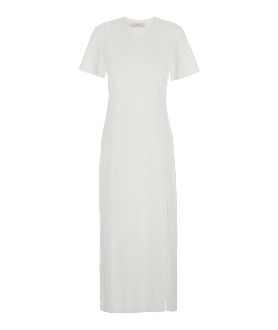 JUCCA Белое хлопковое повседневное платье, фото 1