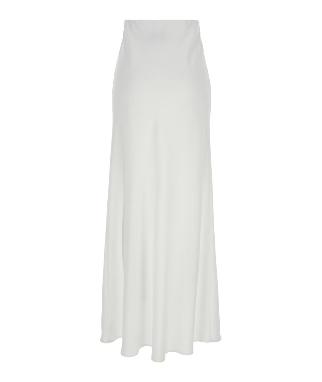 PLAIN Белая полиэстеровая юбка миди, фото 2